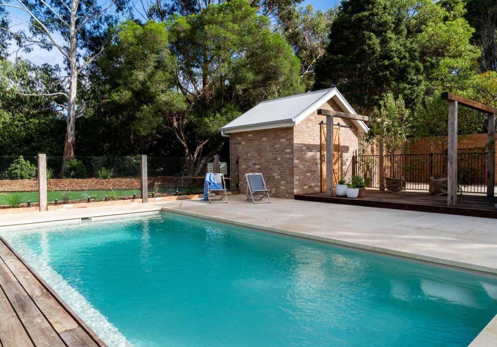 Pool landscaping in Ocean Grove