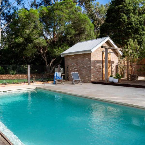 Pool landscaping in Ocean Grove