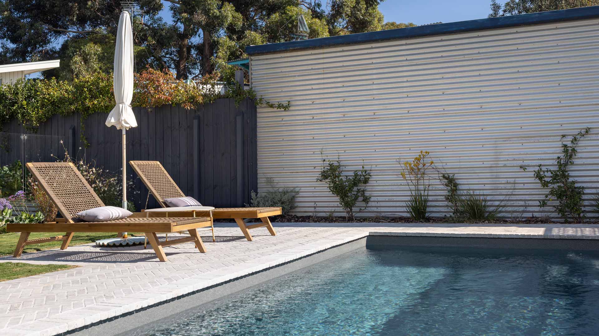 Pool landscaping on the Bellarine Peninsula