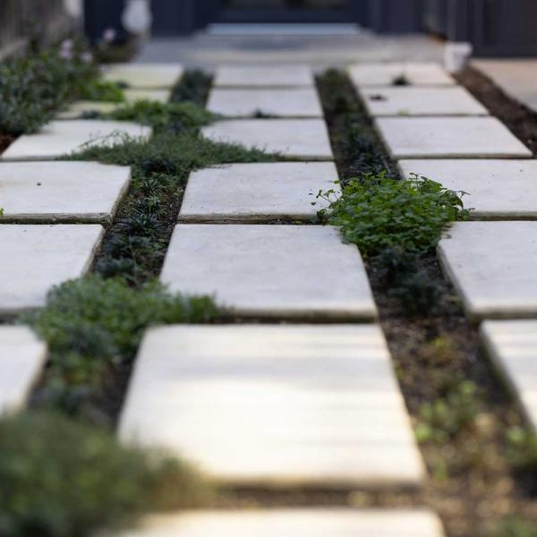 Stone paving for paths and outdoor living areas